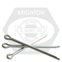 1/4" x 1 1/2" Cotter Pins, E x tended Prong Square Cut, Zinc Cr+3, Qty 100
