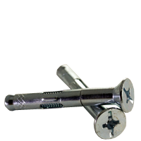 5/16" x 2 1/2" Sleeve Anchor, Phillips/Slotted Combo Flat Head, Zinc Cr+3, Qty 100