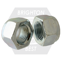 M10-1.25 Nylon Insert Lock Nuts (Thin), Metric Class 10, Zinc Cr+3, Fine (UNF), DIN 985, Qty 100