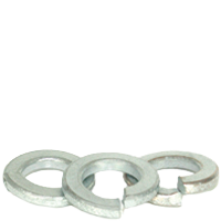 M18 Split Lock Washers, Zinc-Blue Cr+3, Thru-Hardened, DIN127B, Qty 100