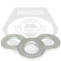 1/4" Structural Flat Washers, F436, Mechanical Galvanized, Medium Carbon Steel, Made in USA, Qty 100