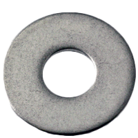 #8 x 1/2" x 0.040 Flat Washers, 18-8 Stainless Steel A2, N400 Dimensional Equivalent, Qty 500