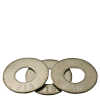 7/8" x 2" x 0.110 Flat Washers, Commercial, 316 Stainless Steel, Qty 50