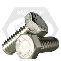 1/2"-13 x 9" Hex Cap Screws, 18-8 Stainless Steel A2, Partial Thread, Coarse (UNC), ASTM F593, Qty 10