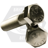 1"-8 x 3 3/4" Hex Cap Screws, 316 Stainless Steel, Partial Thread, Coarse (UNC), ASTM F593, Qty 10
