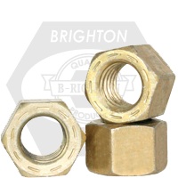 3/4"-16 L9 Hex Nuts, Cadmium Yellow & Wax , Fine (UNF), Alloy Steel, Made in USA, Qty 20