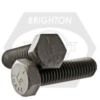 1/4"-28 x 3 1/2" Hex Cap Screws, Grade 5, Plain Finish, Partial Thread, Fine (UNF), Medium Carbon Steel, Made in USA, Qty 50