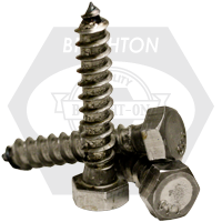 1/4"-10 x 2 3/4" Hex Lag Screws, Plain Finish, Low Carbon Steel, Qty 100