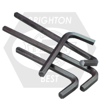 M27 Hex Keys, Alloy, 6150 Short Arm (Import), Qty 5