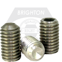 M10-1.50 x 45 mm Socket Set Screws Cup Point, 18-8 Stainless Steel A2, Coarse (UNC), Qty 100