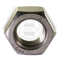 M36-4.00 Hex Nuts, A4-80 Stainless Steel, Coarse (UNC), DIN 934, Qty 5
