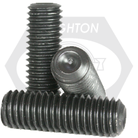 1 1/2"-6 x 4 1/2" Socket Set Screws Cup Point, Alloy Steel, Black Oxide, Qty 1