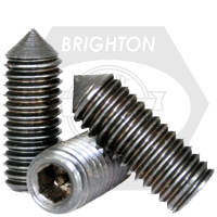 3/4"-10 x 1 3/4" Socket Set Screws, Non-Standard, Cone Point, Black Oxide, Coarse (UNC), Qty 25