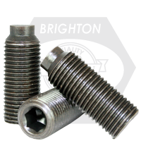 #10-32 x 1 1/2" Socket Set Screws, 1/2 Dog Point, Black Oxide, Fine (UNF), Alloy Steel, Qty 100