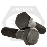 M20-2.50 x 270 mm Hex Cap Screws, Metric Class 8.8, Plain Finish, Partial Thread, Coarse (UNC), Medium Carbon Steel, DIN 931 / ISO 4014, Qty 5