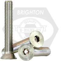 1/4"-20 x 3 1/2" Flat Head Socket Cap Screws, Non-Standard, 18-8 Stainless Steel A2, Full Thread, Coarse (UNC), Qty 100