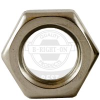 1"-12 Hex Nuts Jam, 18-8 Stainless Steel A2, Fine (UNF), Qty 50