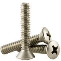 #10-32 x 2 1/4" Machine Screws Phillips Oval Head, 18-8 Stainless Steel A2, Full Thread, Fine (UNF), Qty 500