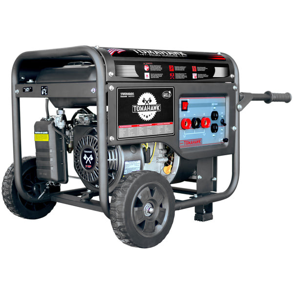 Tomahawk TWG120A 7 HP Gas Powered Portable 2,200 Watt Generator with 120 Amp Welder