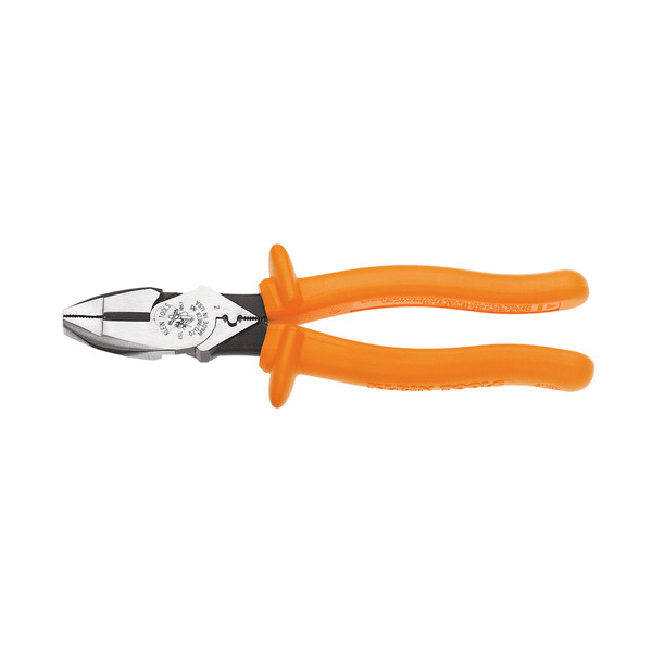 Klein Tools D2139NECRINS Cutting Crimping Pliers, Insulated, 9-Inch