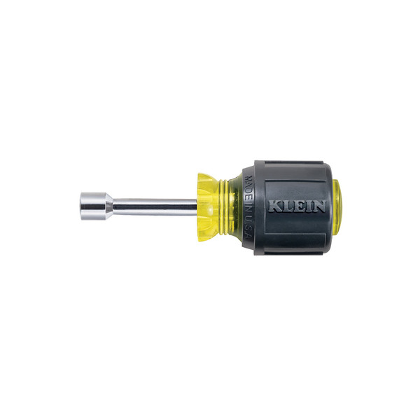 Klein Tools 610-5/16 5/16-Inch Stubby Nut Driver, 1-1/2-Inch Shaft, Cushion-Grip