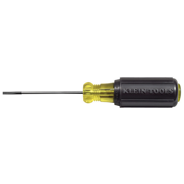 Klein Tools 612-4 Terminal Block Screwdriver, 1/8-Inch Cabinet, TB-DIN