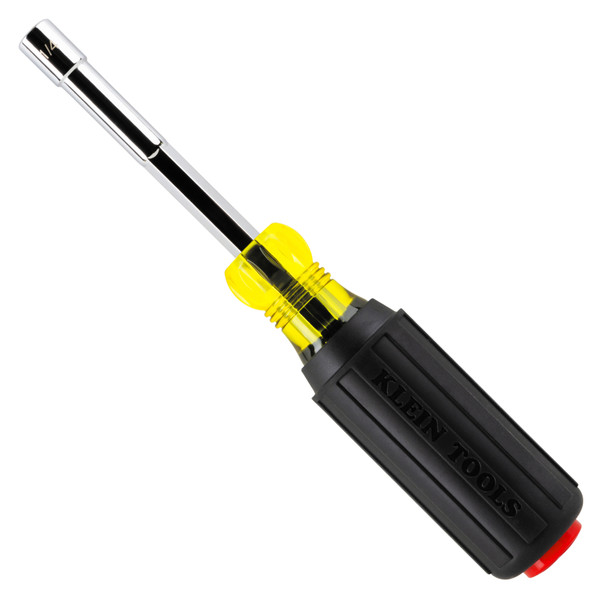 Klein Tools 65414MAG Color-Coded Magnetic Hollow-Shaft Heavy-Duty Nut Driver, 1/4-Inch