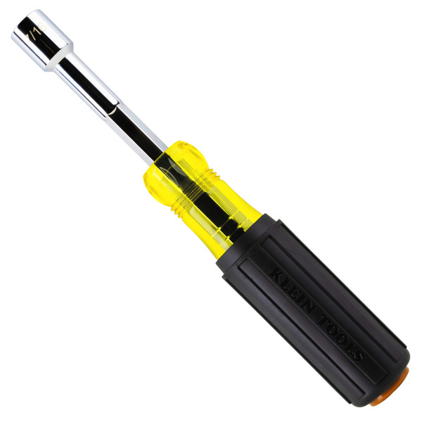 Klein Tools 654716MAG Color-Coded Magnetic Hollow-Shaft Heavy-Duty Nut Driver, 7/16-Inch