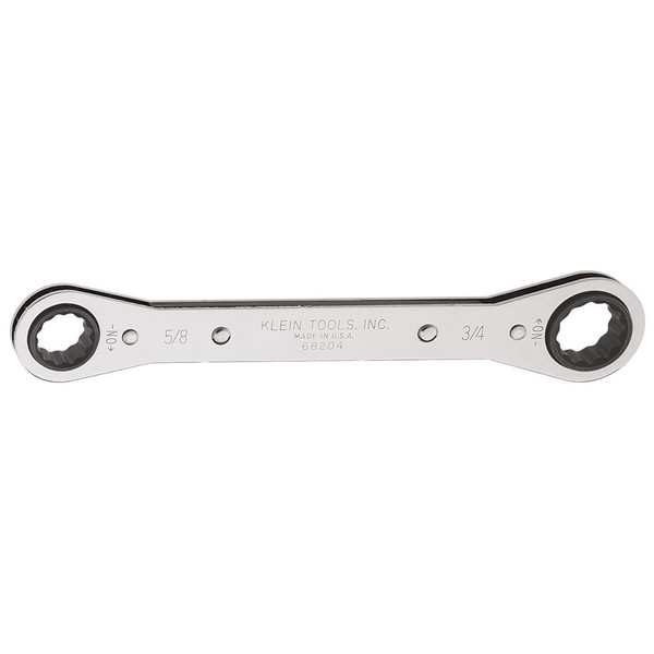 Klein Tools 68204 Ratcheting Box Wrench 5/8 x 3/4-Inch