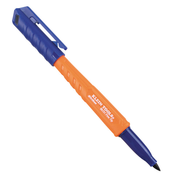 Klein Tools 86151 Skribes Fine Tip Permanent Marker, Blue, 1-Pack