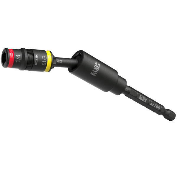 Klein Tools 32982 Impact Flip Socket With Swivel Adapter, 3-Piece