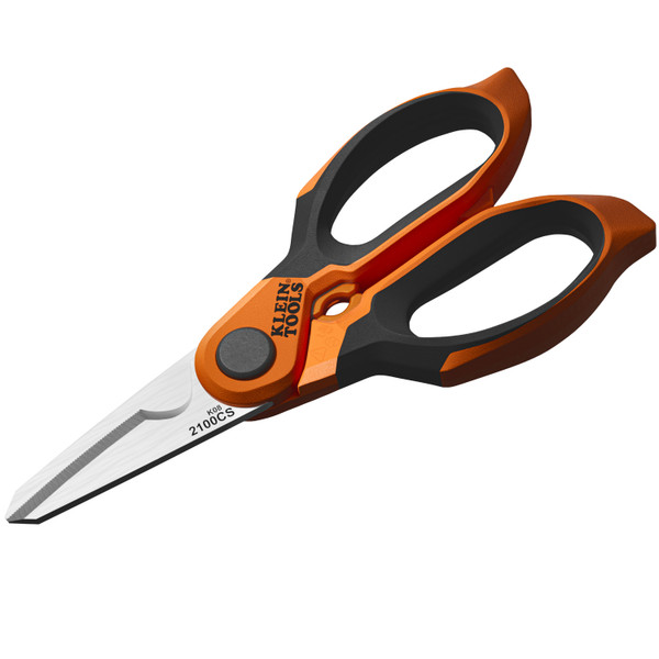 Klein Tools 2100CS Long Reach Cable Stripping Electrician Scissors, 7-Inch