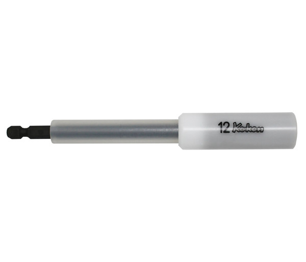 Ko-ken 115G.150-12FR 1/4 Hex Dr. Nut Setter with Plastic Protector  12mm 6 point Length 150mm Slide Magnet Turnable POM cover