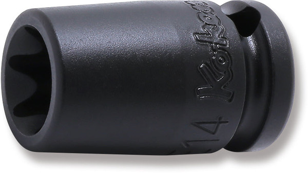Ko-ken 13425EG-E14 3/8 Sq. Dr.  Impact TORX® E14 Socket w/ Magnet