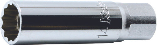 Ko-ken 3305P-16 3/8 Sq. Dr. 12-Point Magnetic Spark Plug Socket  16mm