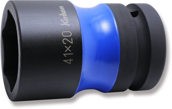 Ko-ken PW8P-41X20 1 Sq. Dr. Rear Wheel Nut Socket  41 x 20mm Hex x Square 87mm Color coded