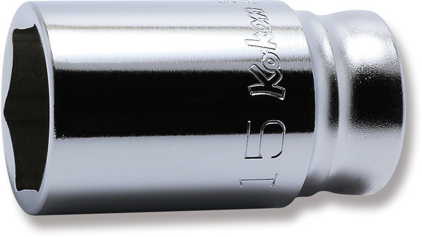 Ko-ken 3300XZ-15 3/8 Sq. Dr. Socket  15mm 6 point Length 35mm Z-series