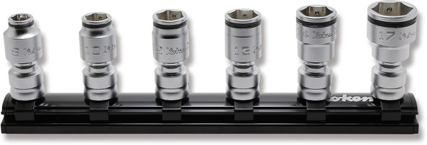 Ko-ken RS3441MZ/6 3/8" Sq Dr Z-series Universal Sockets 6 pieces