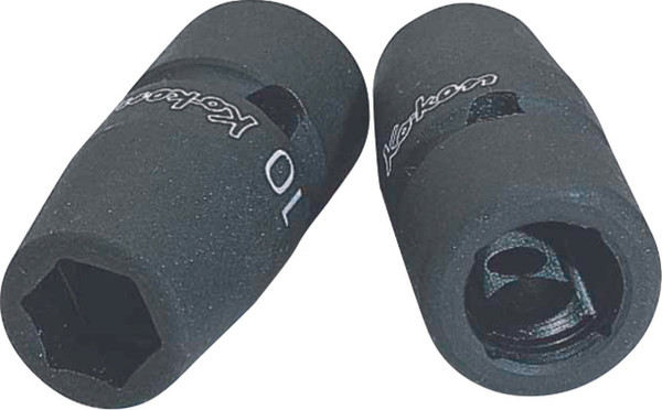 Ko-ken NV13400-12 3/8 Sq. Dr. Socket  12mm 6 point 43mm Sleeve Drive