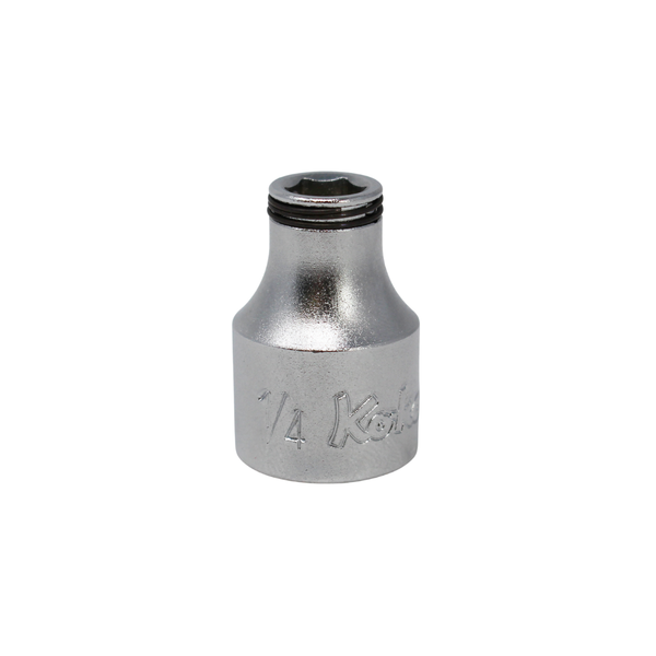 Ko-ken 3450A-1/4 3/8 Sq. Dr. SAE Nut Grip Chrome Socket in  1/4