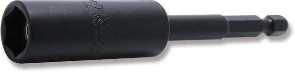 Ko-ken 115G.100-12 1/4 Hex Dr. Nut Setter  12mm 6 point Length 100mm Slide Magnet