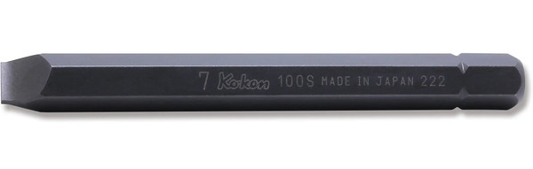 Ko-ken 100S.80-7 5/16 Hex Dr. Bit Slotted 1.0 x 7  Length 80mm