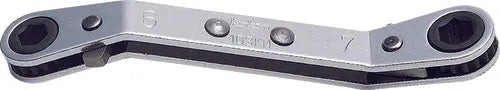 Ko-ken 103KM-12X13 Ratcheting Ring Wrench  12x13mm 6 point Length 145mm Reversible