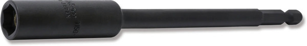 Ko-ken 115G.150-11 11mm 1/4 Hex Dr. Slide Magnet 6-Point Nut Setter, 150mm Length