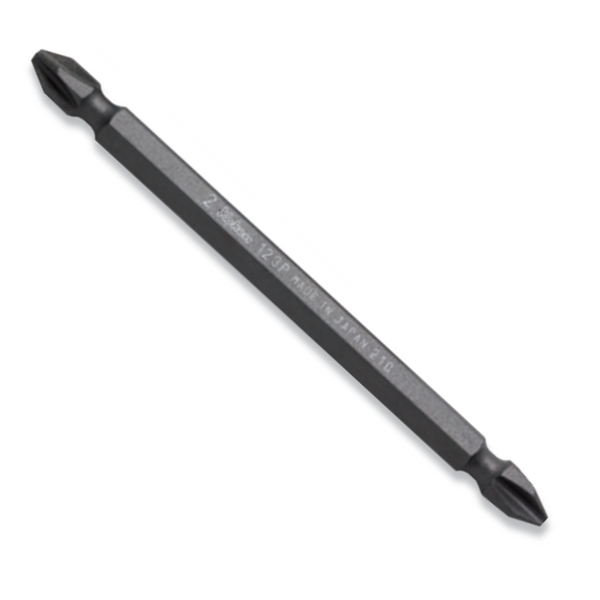Ko-ken 123PG.150-3(9) 1/4 Hex Dr. Magnetized Double Ended Phillips Bit PH3 - Length 150mm