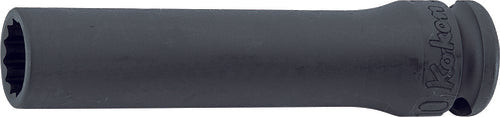 Ko-ken 13305M-16 3/8 Sq. Dr. 12 Point Deep Impact Socket in 16mm