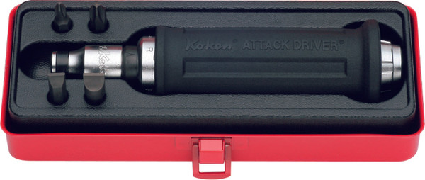 Ko-ken AG112A 1/2 Sq. Dr. Attack Driver Set     Rubber Grip 6 pieces