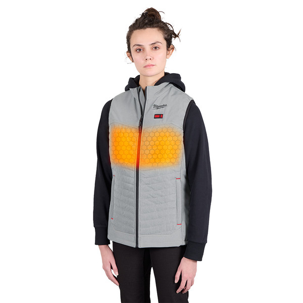 Milwaukee F300G-212X M12 Women's Heated AXIS Vest Kit - Gray 2X