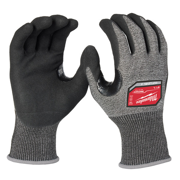 Milwaukee 48-73-7142E Cut Level 4 High-Dexterity Nitrile Dipped Gloves - L