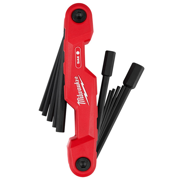 Milwaukee 48-22-2180 11-Key Electrician's Folding Hex Key Set - SAE